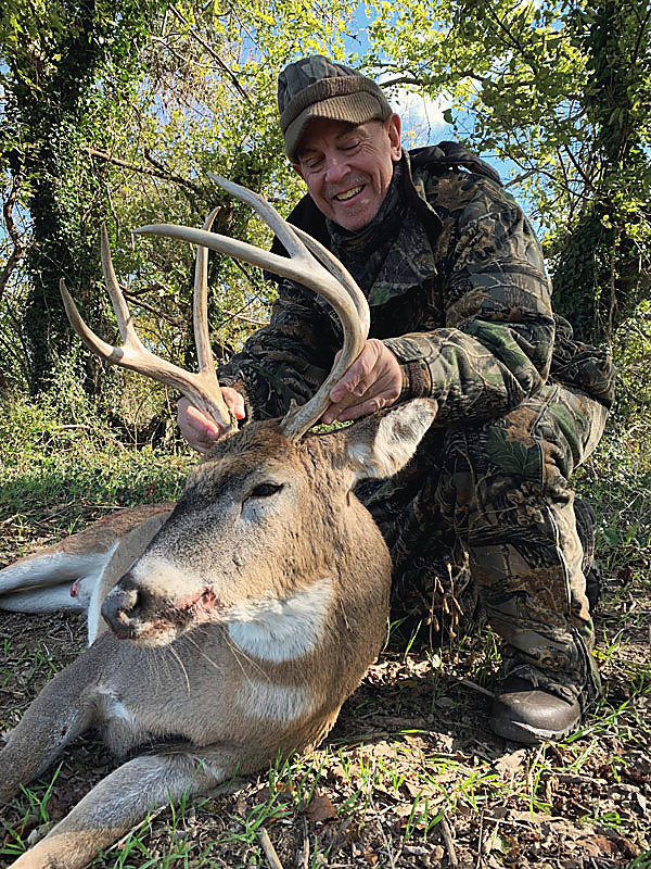 A heavy whitetail buck